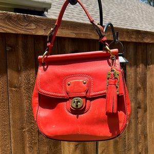 Vermillion Coach Willis with legacy stripe lining